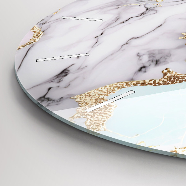 Okrúhle hodiny Pastelový mramor