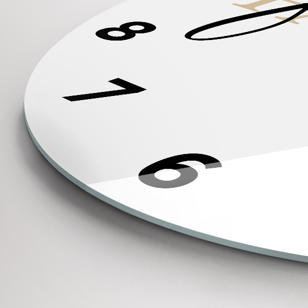 Okrúhle hodiny Rodinný nápis