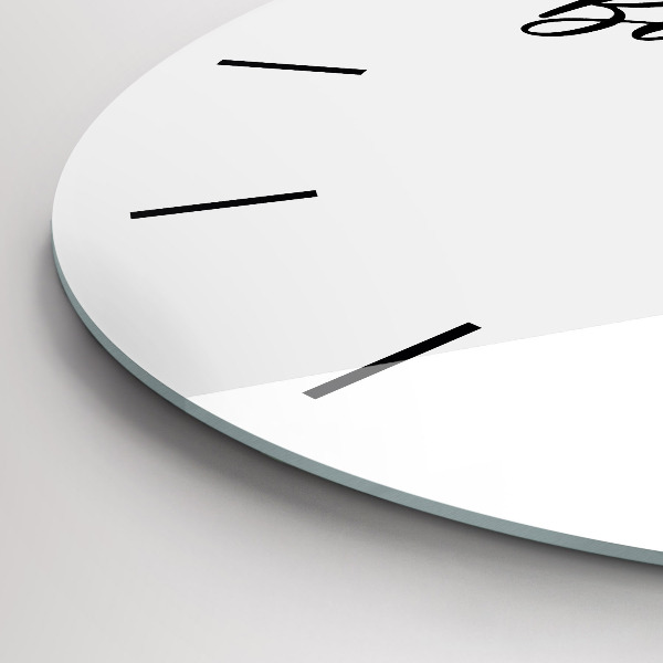 Okrúhle hodiny Nápis Bon voyage