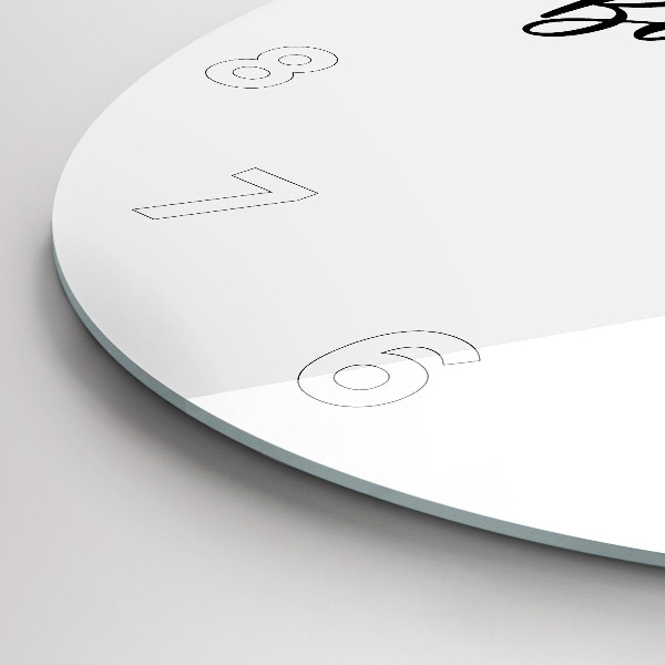 Okrúhle hodiny Nápis Bon voyage