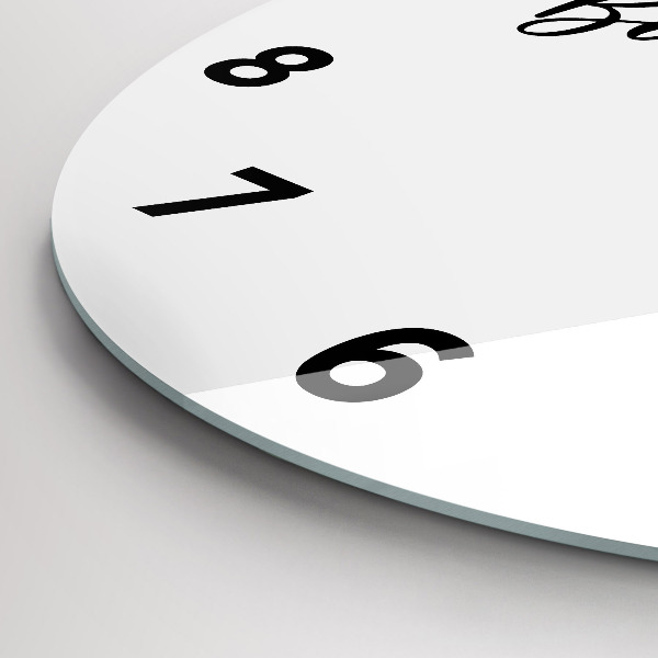 Okrúhle hodiny Nápis Bon voyage