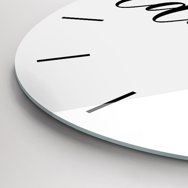 Okrúhle hodiny Dobrodružný nápis