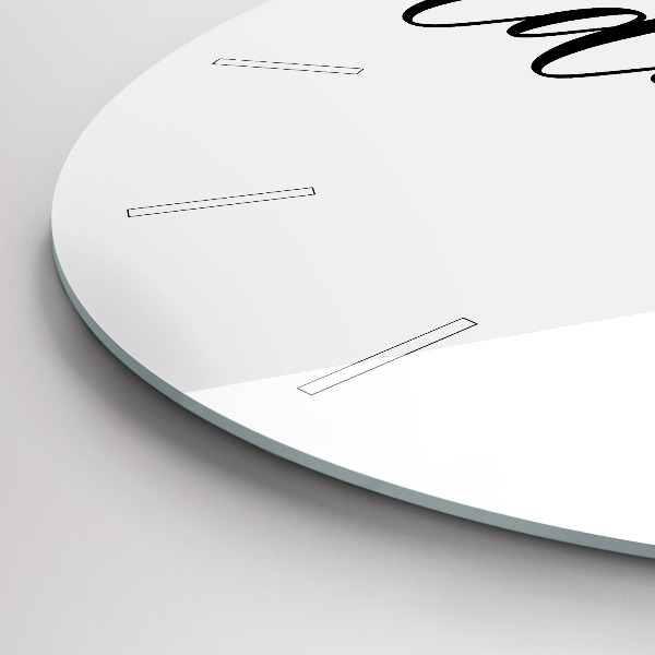 Okrúhle hodiny Dobrodružný nápis