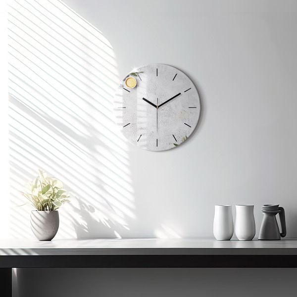 Okrúhle hodiny Minimalistické olivy