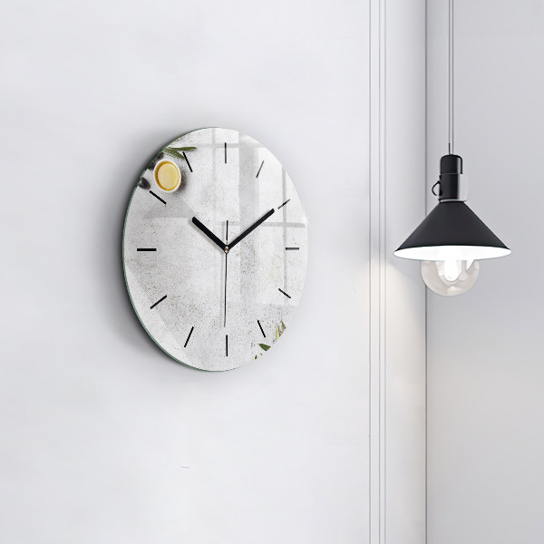 Okrúhle hodiny Minimalistické olivy