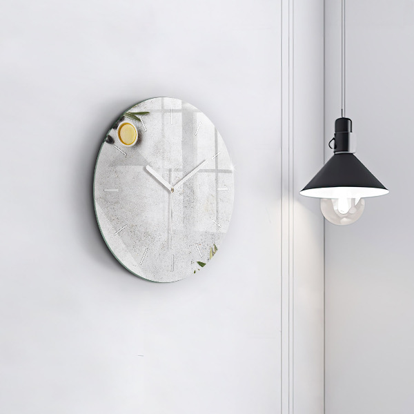 Okrúhle hodiny Minimalistické olivy