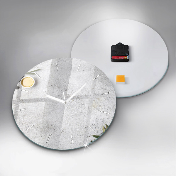 Okrúhle hodiny Minimalistické olivy