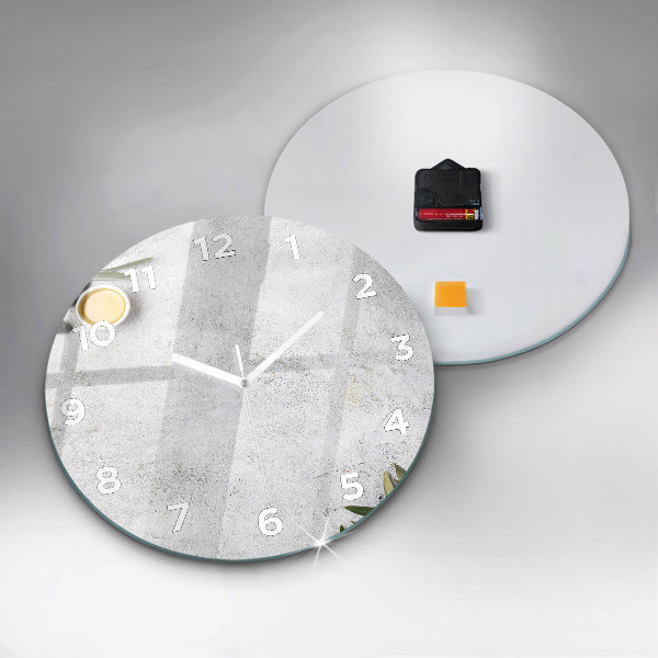 Okrúhle hodiny Minimalistické olivy
