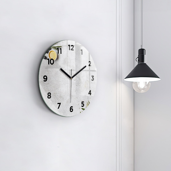 Okrúhle hodiny Minimalistické olivy