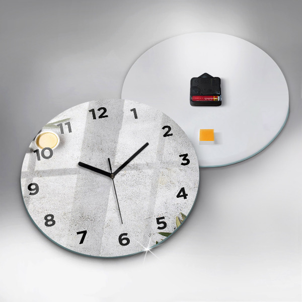 Okrúhle hodiny Minimalistické olivy