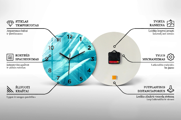 Okrúhle hodiny Drevené svetelné dosky
