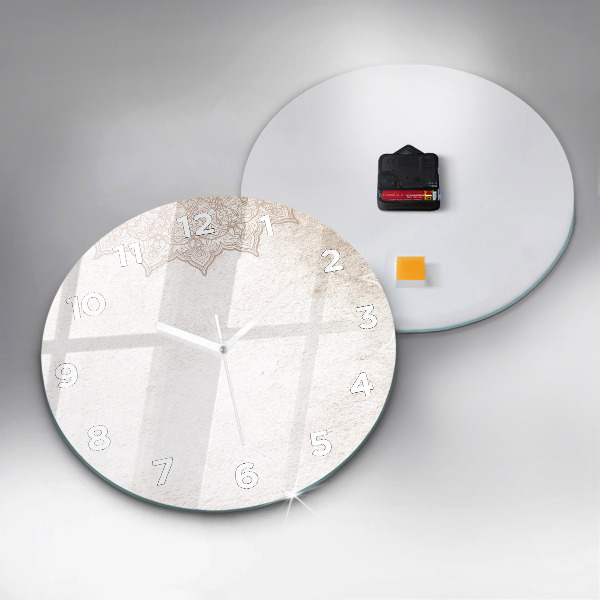 Okrúhle hodiny Dekoratívny vzor