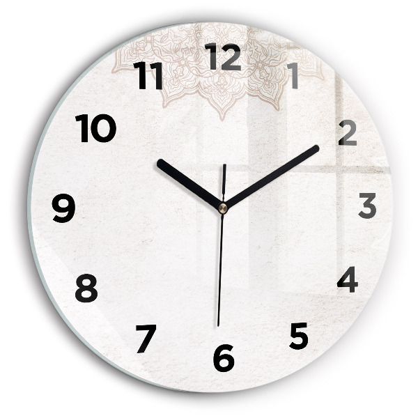 Okrúhle hodiny Dekoratívny vzor