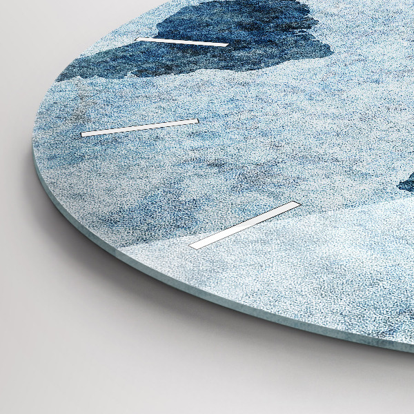 Okrúhle hodiny Maľovaná mapa sveta