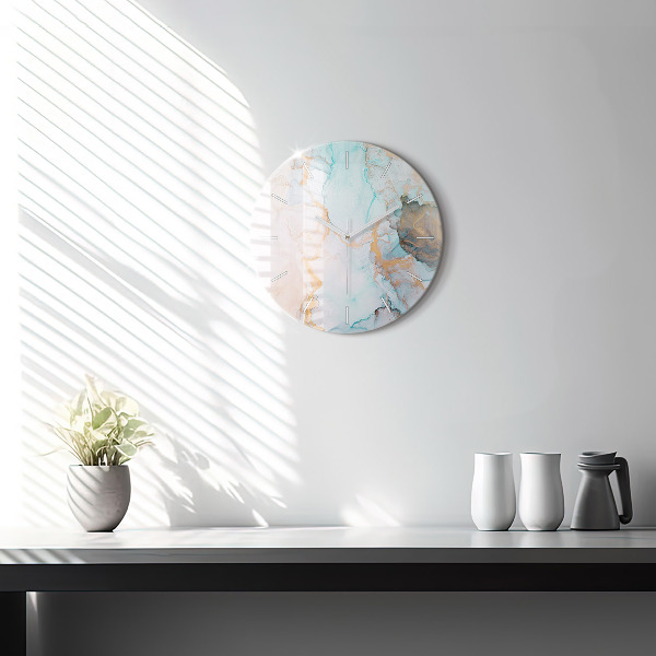 Okrúhle hodiny Abstraktný obraz