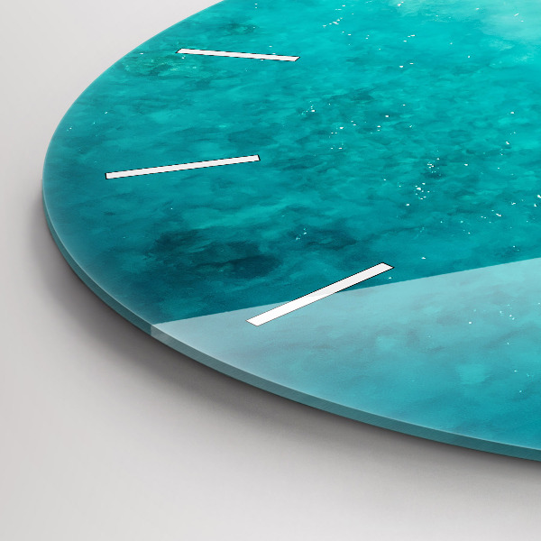 Okrúhle hodiny Pláž morský piesok