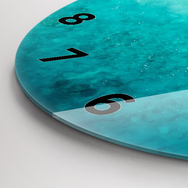 Okrúhle hodiny Pláž morský piesok