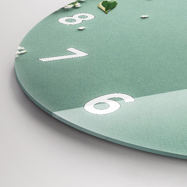 Okrúhle hodiny Jemné kvety