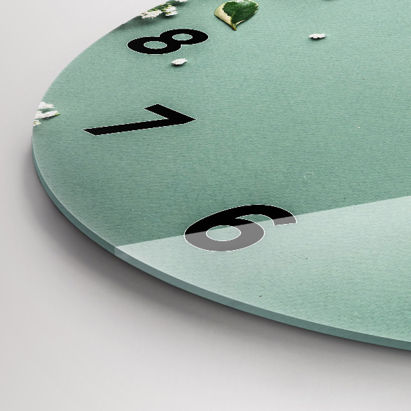 Okrúhle hodiny Jemné kvety