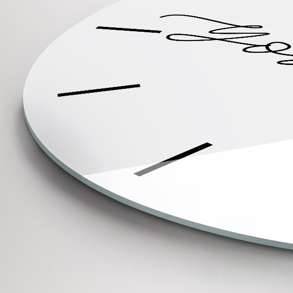 Okrúhle hodiny Nápis Buď sám sebou