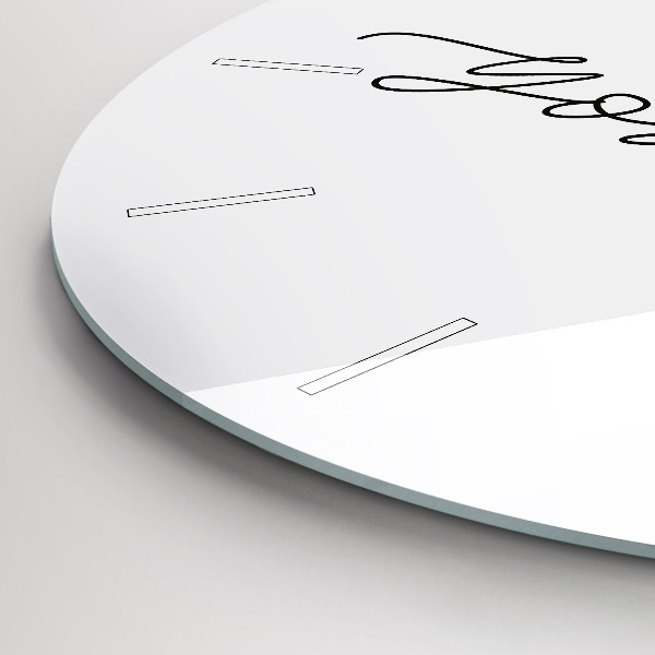 Okrúhle hodiny Nápis Buď sám sebou