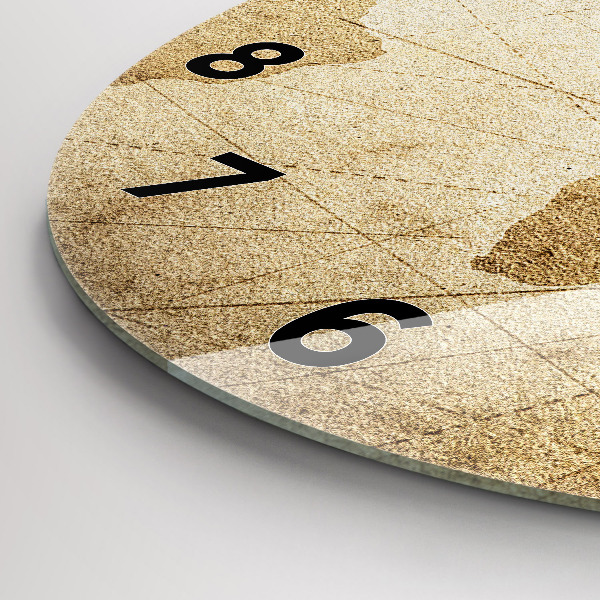 Okrúhle hodiny Vintage mapa sveta