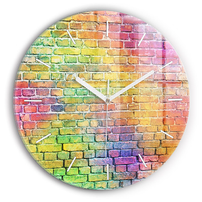 Okrúhle hodiny Maľovaná stena