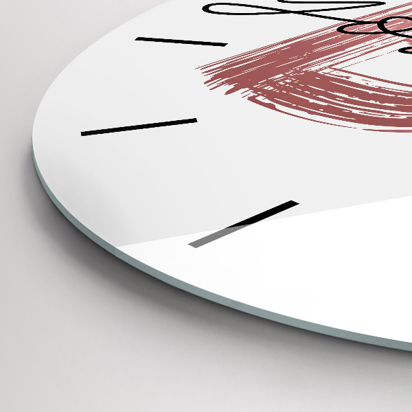 Okrúhle hodiny Nápis Buď sám sebou