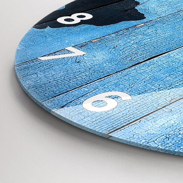 Okrúhle hodiny Mapa sveta na doskách