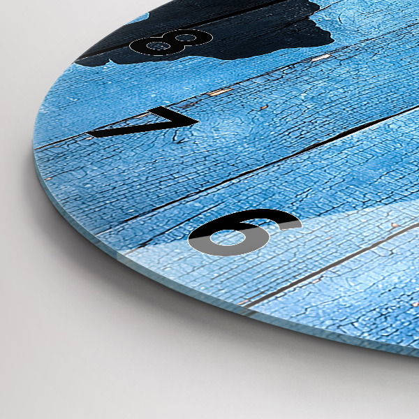 Okrúhle hodiny Mapa sveta na doskách