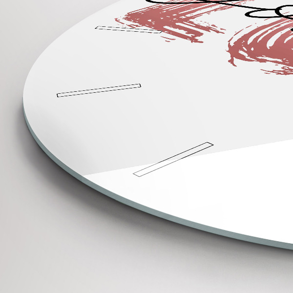 Okrúhle hodiny Nápis Milujte sa