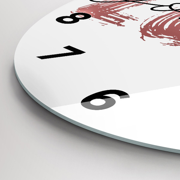 Okrúhle hodiny Nápis Milujte sa