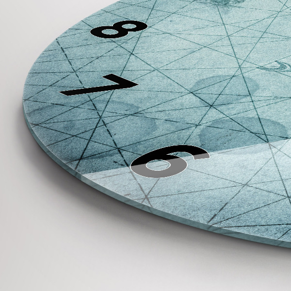 Okrúhle hodiny Vintage mapa