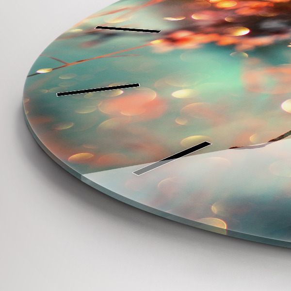 Okrúhle hodiny Jarné kvety