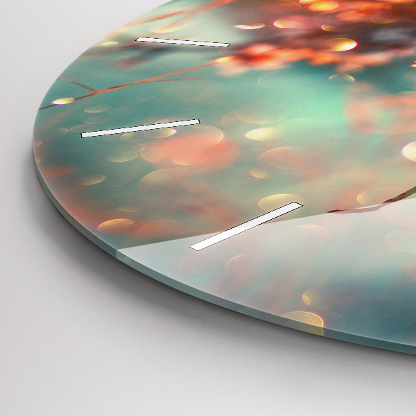 Okrúhle hodiny Jarné kvety