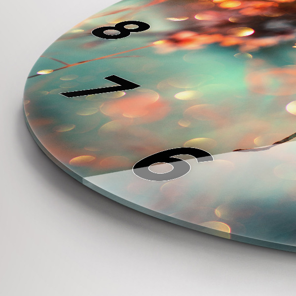 Okrúhle hodiny Jarné kvety