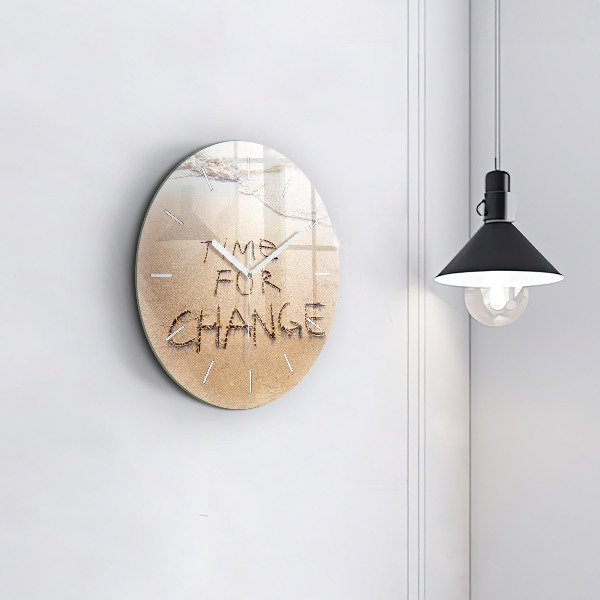 Okrúhle hodiny Plážový citát