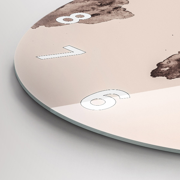 Okrúhle hodiny Akvarelová mapa sveta