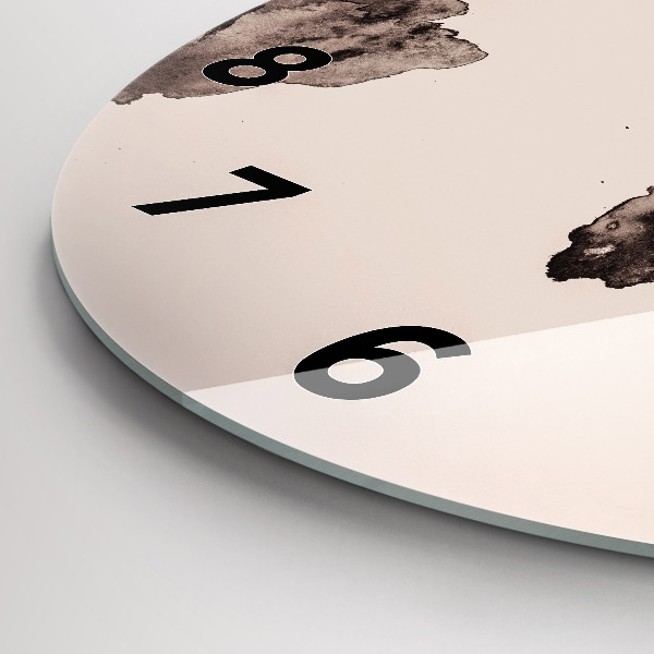 Okrúhle hodiny Akvarelová mapa sveta