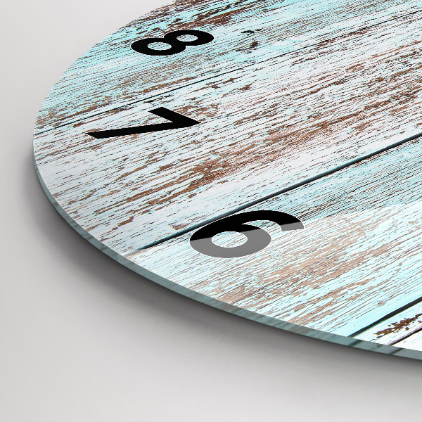 Okrúhle hodiny Pastelové drevo