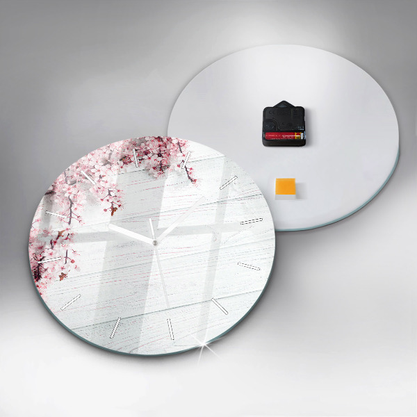 Okrúhle hodiny Jarné kvety