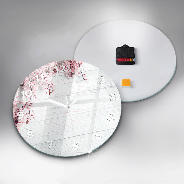 Okrúhle hodiny Jarné kvety