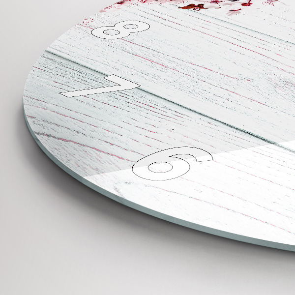 Okrúhle hodiny Jarné kvety