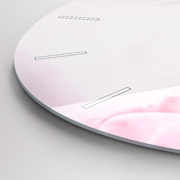 Okrúhle hodiny Kvitnúce kvety