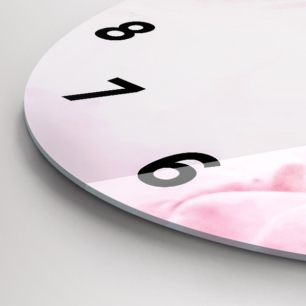 Okrúhle hodiny Kvitnúce kvety