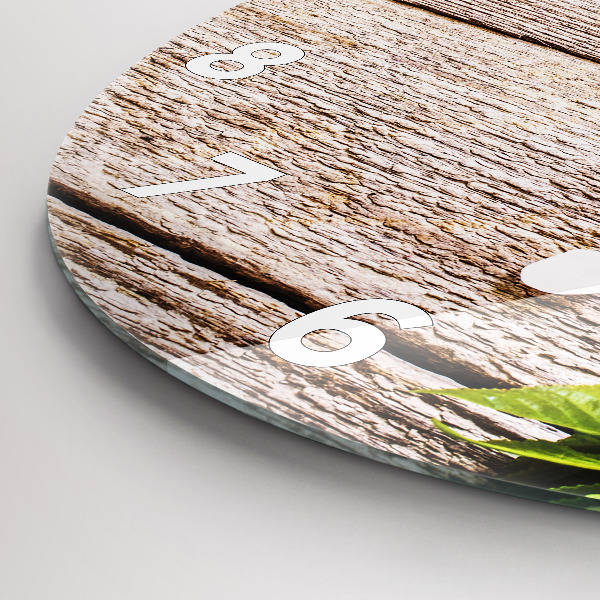 Okrúhle hodiny Kvety na dreve