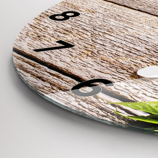 Okrúhle hodiny Kvety na dreve