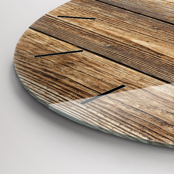 Okrúhle hodiny Drevené dosky