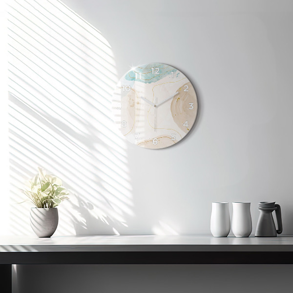 Okrúhle hodiny Vodové škvrny