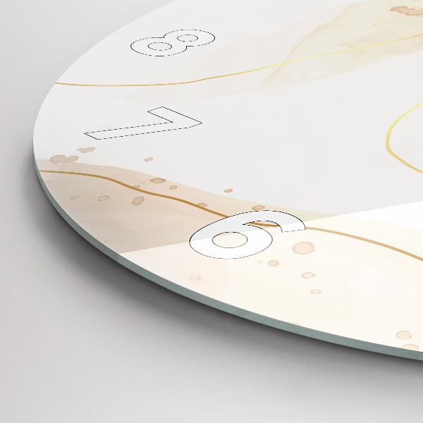 Okrúhle hodiny Vodové škvrny